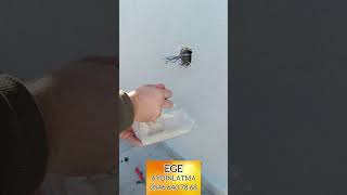 Montalamaya priz montajı elektrik priz aydınlatma shortvideo shorts electrician elektrikçi [upl. by Aisital910]