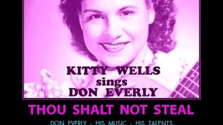 rareDon Everly amp Kitty Wells singThou Shalt Not Stealan early Don Everly Song [upl. by Elockcin]