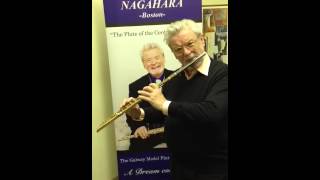 Sir James Galway in Boston [upl. by Aniuqahs]