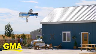 Amazon launches prescription drone delivery service l GMA [upl. by Amiel]