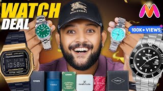 Best Premium Men Watches on Myntra 🔥 Big Fashion Festival Sale 2024  ONE CHANCE [upl. by Anuaik]