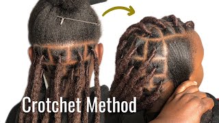 Crochet Method  Artificial Dreadlocks Extension [upl. by Melania409]