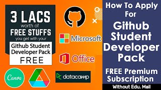 Github Student Developer Pack for Free  Without Edu Mail  Github Free Subscription 2024 [upl. by Uba]