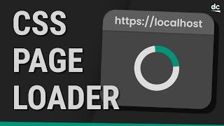How to Create a CSS Page Loading Spinner  Web Design Tutorial [upl. by Neraj]