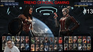 WONDER WOMAN VS HARLEY QUINN   INJUSTICE 2 LEGENDARY EDITION  ARENA BATTTLE  PART 13 [upl. by Retsevel477]