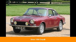 Simca 1000 Coupé [upl. by Ennahteb467]