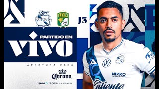 🔵⚪️ Club Puebla vs León EN VIVO Jornada 3Apertura 2024 [upl. by Robson]