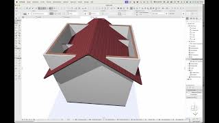 Archicad27 Dach Dachstuhl Rinne [upl. by Alyacim559]