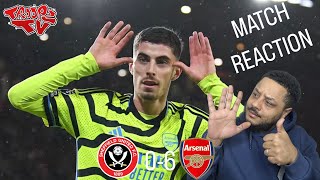 Sheffield United 06 Arsenal  Troopz Match Reaction  This Is A DIFFERENT KAI HAVERTZ [upl. by Aerdnu]