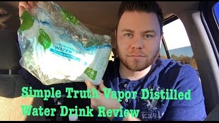 SIMPLE TRUTH VAPOR DISTILLED WATER COMPARE TO SMART WATER  Must Or Bust [upl. by Hoem]