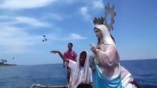 Flores de Mayo procession to the sea Bugasong Philippines [upl. by Nnod]