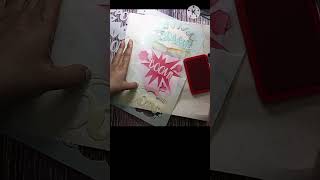 Stencil art art asmr cardmakingtechnique diy [upl. by Quintus2]