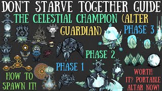 Dont Starve Together Guide The Celestial Champion  NEW BOSS  Eye Of The Storm Update BETA [upl. by Brett924]