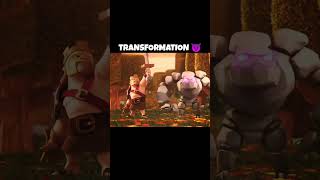 Golem transformation to mountain golem 😈clashroyale clashofclans coc cocshorts viralshort [upl. by Eiramoj]