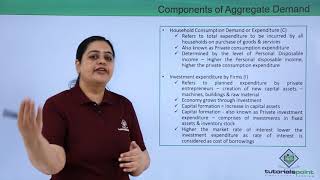 Class 12th – Components of Aggregate Demand  Economics  Tutorials Point [upl. by Armalda]