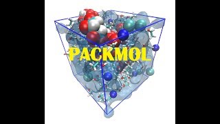 Lipid bilayer with water generated by PACKMOL program tool for LAMMPS [upl. by Undine]