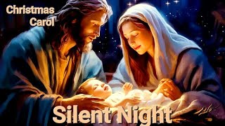 Silent Night  Most Popular Christmas Carol with Lyrics [upl. by Xyla]