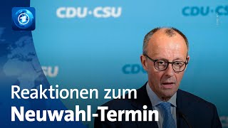 Merz Esken und Co äußern sich zum Termin für Neuwahlen [upl. by Elbert765]