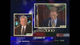 Election 2000 The day after CNN Coverage 100 PM ET  756 PM ET 1182000 [upl. by Lerred]