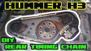 Hummer H3  Rear balance shaft timing chain and rear main seal [upl. by Ociredef]