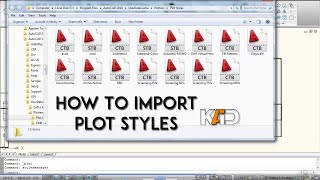 Importing Plot Styles CTB  StylesManager  Cadutator [upl. by Obola]