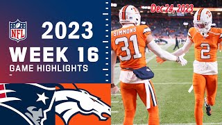 New England Patriots vs Denver Broncos Week 16 122423 FULL GAME  NFL Highlights Today [upl. by Ibok]