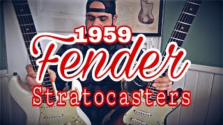 A BRIEF HISTORY OF 1959 FENDER STRATOCASTERS  MY FAVORITE PRE CBS YEAR [upl. by Inaej71]