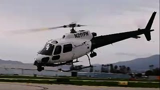 Helicopter Engine Start amp Depart Airbus Eurocopter AS350  H125 AStar N211FN Van Nuys Airport 2017 [upl. by Nad427]