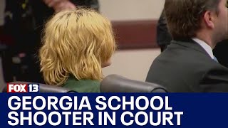 Georgia school shooting suspect appears in court  FOX 13 Seattle [upl. by Atsirhc]