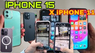 iPhone 15 Vs iPhone 11 in 2024  OswalD V mobile video [upl. by Ojeitak555]