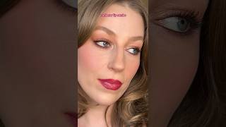 Holiday Makeup Look Juicy Cranberry Lips 💋 makeup lipcombo [upl. by Furgeson]