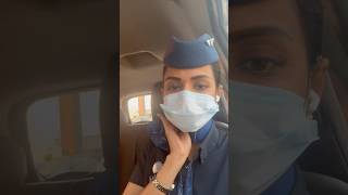 മടിയും ജോലിയും ✈️cabincrew trendingshorts flight travel airhostess aviation minivlog [upl. by Adiasteb]