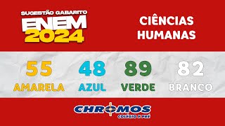 Gabarito ENEM 2024 CHROMOS  Prova Amarela Questão 55  Ciências Humanas [upl. by Oremodlab]