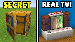 MINECRAFT 20 SECRET Redstone Hacks [upl. by Dene665]