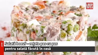 Salată boeuf  rețete pas cu pas pentru salată făcută în casă [upl. by Eillen]