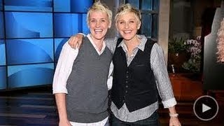 Ellen duplicate with ellen on The Ellen show [upl. by Nashner]