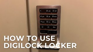 How to Use Lock and Unlock a Digilock Locker [upl. by Shinberg]