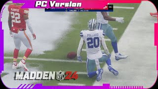 Madden 24 Chiefs vs Cowboys Gameplay [upl. by Grondin727]