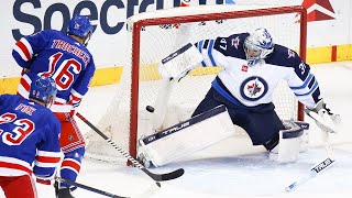 Connor Hellebuyck stymies Rangers with a 50save performance [upl. by Mcconnell]