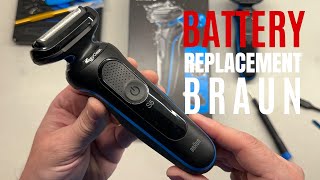 Braun shaver series 5 Disassembly Battery Replacement [upl. by Ricker]