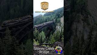 The Rocky Mountaineer on Stoney Creek Bridge railfanning trainspotting stoneycreek [upl. by Isiah]