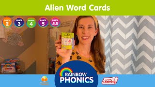 Rainbow Phonics Alien Word Cards [upl. by Daveta]