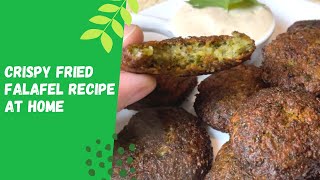 Crispy Fried Falafel Recipe Using Canned Chickpeas  Easy Falafel Recipe at Home  Falafel Recipes [upl. by Yralih]