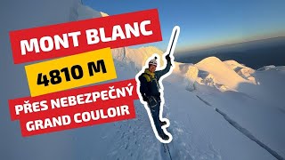 Výstup na Mont Blanc 4810 m přes Grand Couloir du Gouter [upl. by Deeraf]