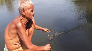 traditional fishing। Fishing with Grandpa Village FishingAmazing FishingUnique Fishinkg [upl. by Aihtebat]