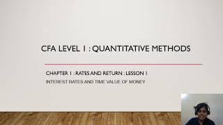 CFA Level 1  Chapter 1  Rates and Return  1  Quantitative Methods [upl. by Chiou]