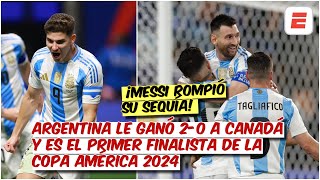 MESSI rompe SU SEQUÍA y PONE A ARGENTINA en la final de la COPA AMÉRICA 2024  Exclusivos [upl. by Ylas56]