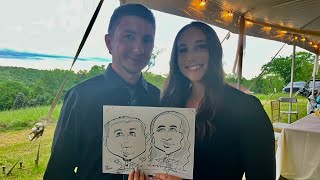 CARICATURES IN TROY NEW YORK CARICATURE ARTIST ALBANY NY LATHAM NY CARICATURE ARTIST CARICATURES NY [upl. by Magnuson]