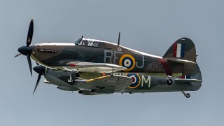 RAF Coningsby  PDA Day  BBMF Spitfire amp Hurricane Display 20052024 [upl. by Celka]