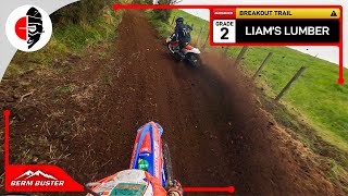 Berm Buster  GASGAS Loop 🔴 BREAKOUT TRAIL ⚠️ Liams Lumber Grade 2 [upl. by Airamasor]